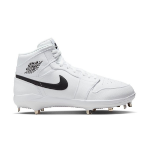Men's Jordan 1 Retro Metal Baseball Cleats 9.5 White/Black/White