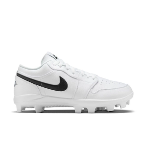 Men's Jordan 1 Retro MCS Low Molded Baseball Cleats 9 White/Black