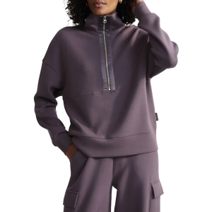 Women's Varley Keller 1/2 Zip Pullover Medium Cocoa Berry