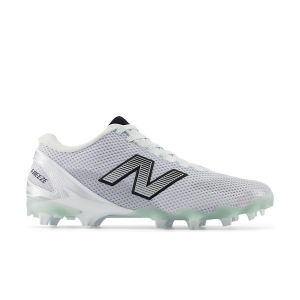 Adult New Balance FreezeLX v5 Low Molded Lacrosse Cleats M5.5/W7 White/Grey