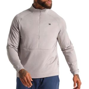 Men's MUNICIPAL SportCross Long Sleeve 1/2 Zip 2XLarge Smoke
