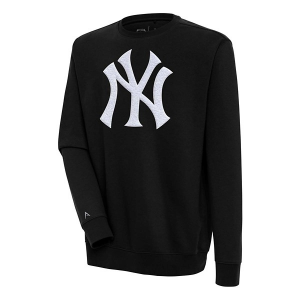 New York Yankees Antigua Chenille Victory Crew 3XLarge Black