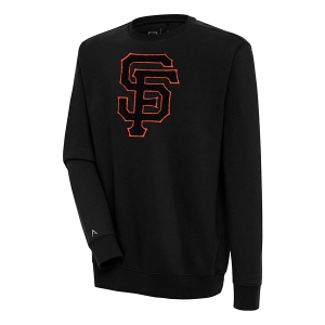 San Francisco Giants Antigua Chenille Victory Crew 3XLarge Black