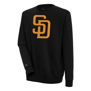 San Diego Padres Antigua Chenille Victory Crew 3XLarge Black