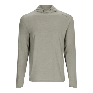 Men's Simms Mens SolarFlex Cooling Hoody Long Sleeve T-Shirt 3XLarge Cinder