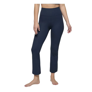 Women's prAna Luxara Rib Flare Crop Pants Medium Stormy Night Regular