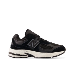 Kids' New Balance 2002 Shoes sneakers-athletic-shoes Little 1.5 Wide Black/White
