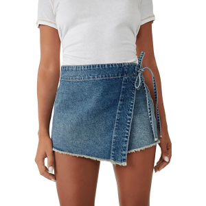 Women's Free People Emmy Denim Skort 6 Misty Blue