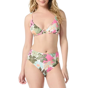 Women's Coco Reef Sapphire Reversible Swim Bikini Top Misses 38D Lush Blooms