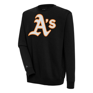 Oakland Athletics Antigua Victory Crew 3XLarge Black