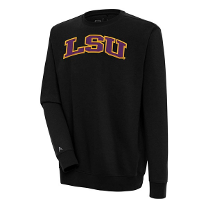 LSU Tigers Antigua Crew 3XLarge Black