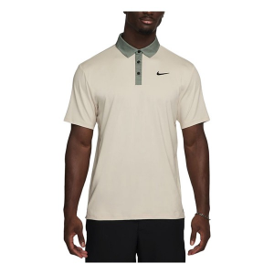 Men's Nike Dri-FIT Tour Contrast Polo Medium Light Orewood Brown/Clay