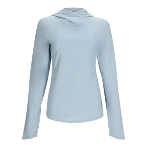 Women's Simms SolarFlex Fishing Hoodie XSmall Steel Blue Heather