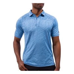 Men's Waggle Golf Superior WeaveLight Jacquard Polo 3XLarge Blue