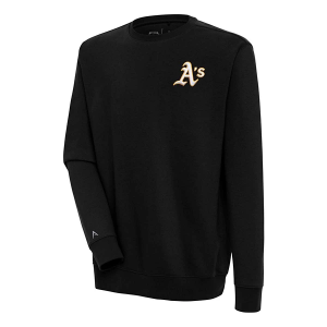 Oakland Athletics Antigua Victory Crew 3XLarge Black
