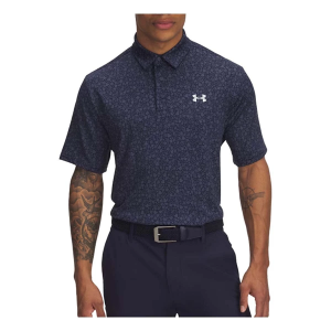 Men's Under Armour Playoff 3.0 Printed Polo XLarge Midnight Navy/Downpour Gray