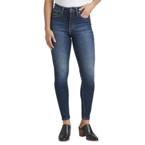 Women's Silver Jeans Co. Infinite Original Skinny Jeans Dark Indigo Small 29