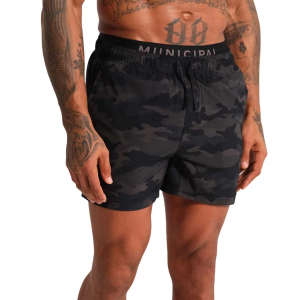 Men's MUNICIPAL Sport Utility 5" Shorts Medium Night Camo