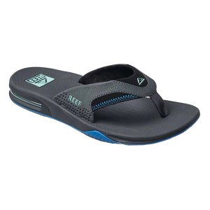 Men's Reef Fanning Flip Flop Sandals 7 Gunmetal/Ocean
