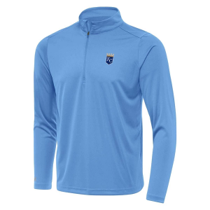 Kansas City Royals Tribute Long Sleeve 1/4 Zip Medium Light Blue