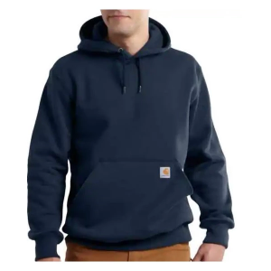 Men's Carhartt Rain Defender Loose Fit Heavyweight Work Hoodie 3XLarge New Navy