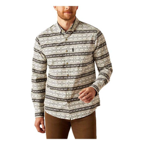 Men's Ariat Marquis Modern Fit Button Up Shirt XLarge Cream