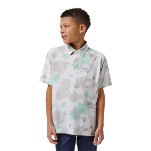 Boys' TravisMathew Trek Tide Polo Large White