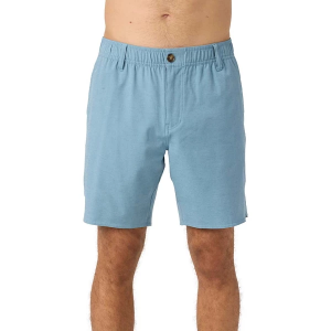 Men's O'Neill Reserve Light Check 18" Scallop Hybrid Shorts XLarge Indigo