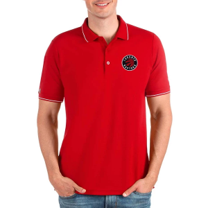 Toronto Raptors Affluent Antigua Polo Small Bright Red/ White