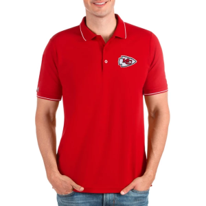 Kansas City Chiefs Antigua Affluent Polo Small Bright Red/White