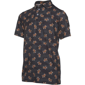 Boys' Waggle Golf The Goat Performance Polo Medium Black