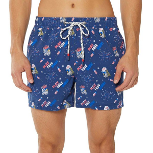 Men's Party Pants Free Bird Party Swim Trunks Medium Navy