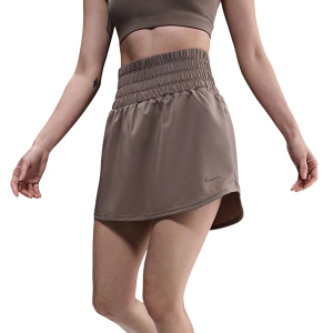 Women's Nike Dri-FIT One Ultra High Rise Skort XLarge Mink Brown/Black