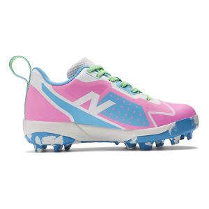 Kids' New Balance Romero Duo Molded Softball Cleats Little 2.5 Pink/Blue/White