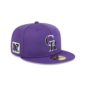 Colorado Rockies New Era Spring Training 59Fifty Fitted Hat 7 1/4 Black