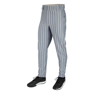 Men's Champro Triple Crown 2.0 Tapered Bottom with Pinstripes Baseball Pants 2XLarge Gray/Navy Regular