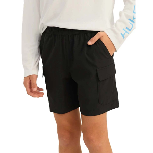 Boys' Huk Creekbed Cargo Shorts Small Black