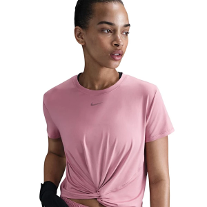 Women's Nike One Classic Twist T-Shirt Large Elemental Pink/Black
