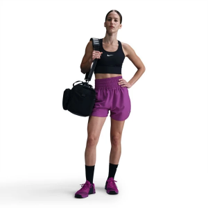 Women's Nike Dri-FIT One Ultra High-Waisted Shorts Large Bold Berry/Reflective Silv