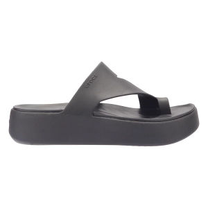 Women's Crocs Getaway Toe Loop Slide Sandals 9 Black