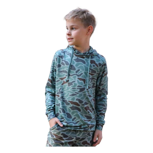 Boys' Burlebo Shirt Long Sleeve T-Shirt XSmall Retro Duck Camo