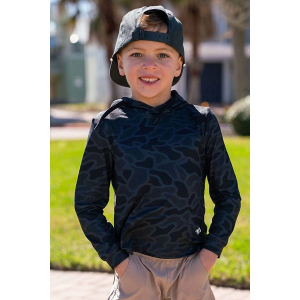 Boys' Burlebo Performance Hoodie Hoodie Toddler 2T Black Camo
