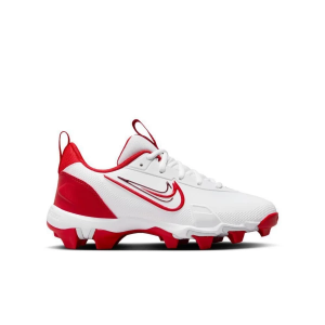 Boys' Nike Force Trout 9 Keystone Molded Baseball Cleats Big 3.5 White/University Red/Pure Platinum