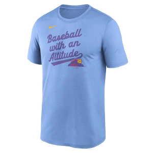 Colorado Rockies City Connect Phrase T-Shirt Large Blue