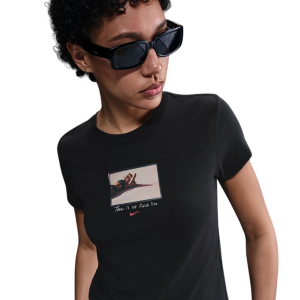 Women's Nike Sportswear Chill Knit T-Shirt Large Off Noir
