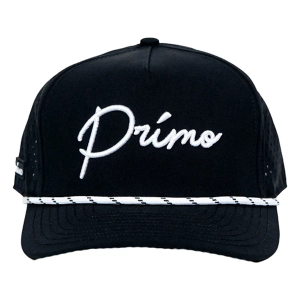 Men's Primo Cursive Golf Snapback Hat M/L Black