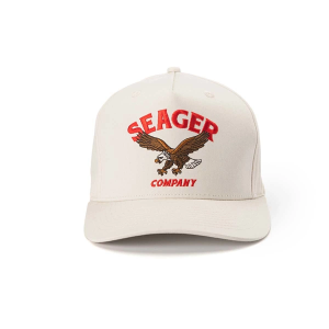 Men's Seager Co. Bradley Snapback Hat One Size White