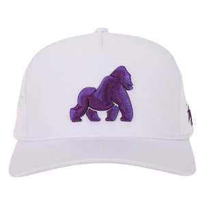 Men's Waggle Golf Grape Ape Golf Snapback Hat One Size White