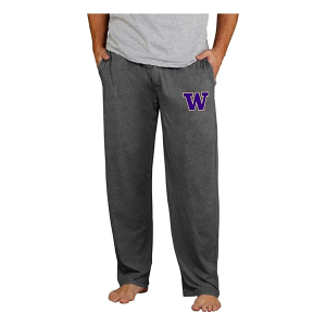 Washington Huskies Concepts Sport Quest Sweatpants Large Charcoal
