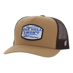 Men's Hooey John Wayne Snapback Hat One Size Tan Brown